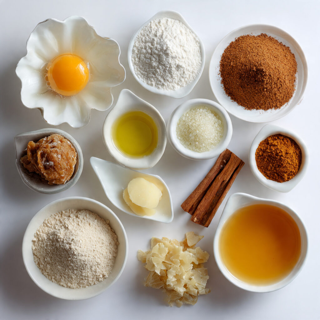 all the ingredients of this recipe placed 1