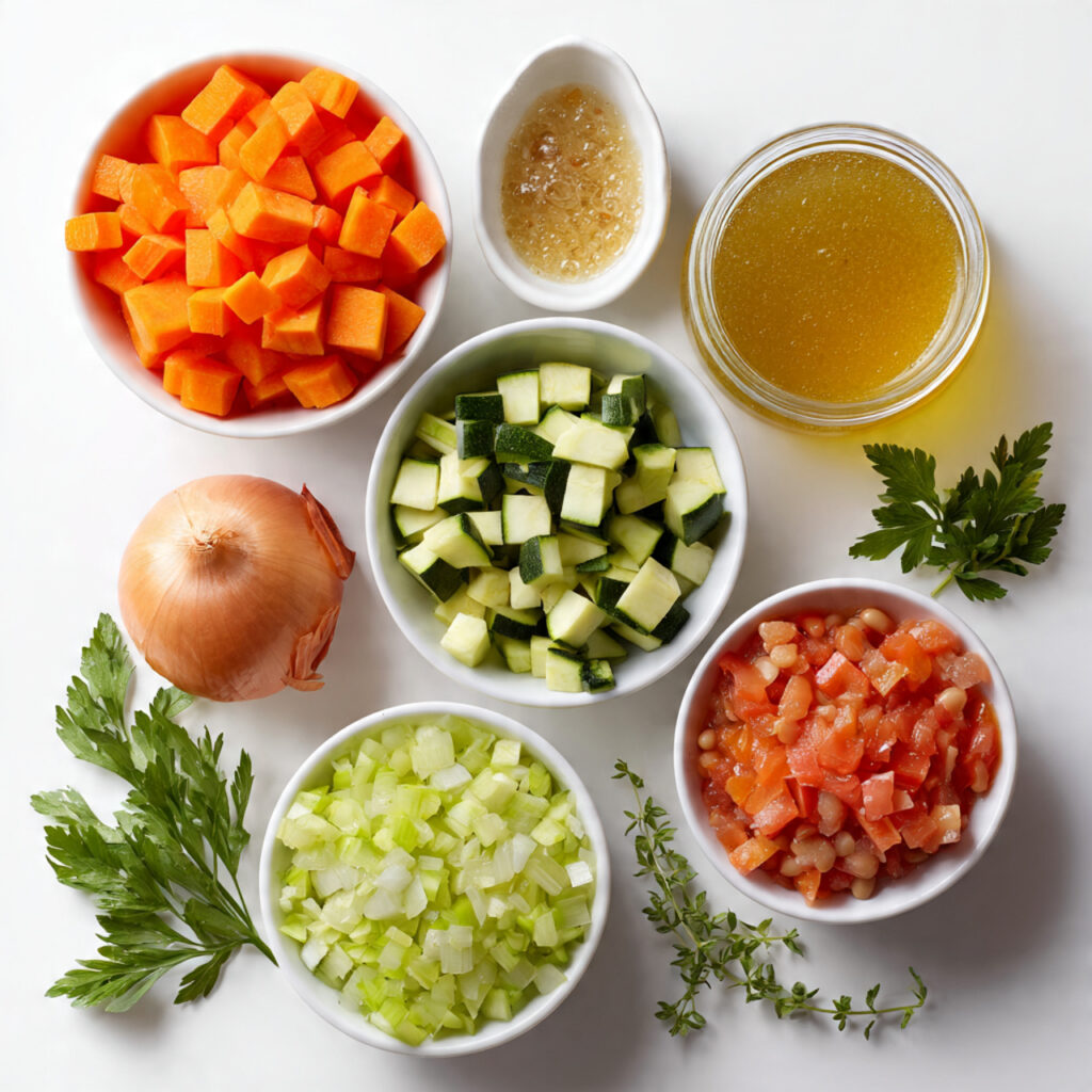 a clean bright arrangement of fresh healthy