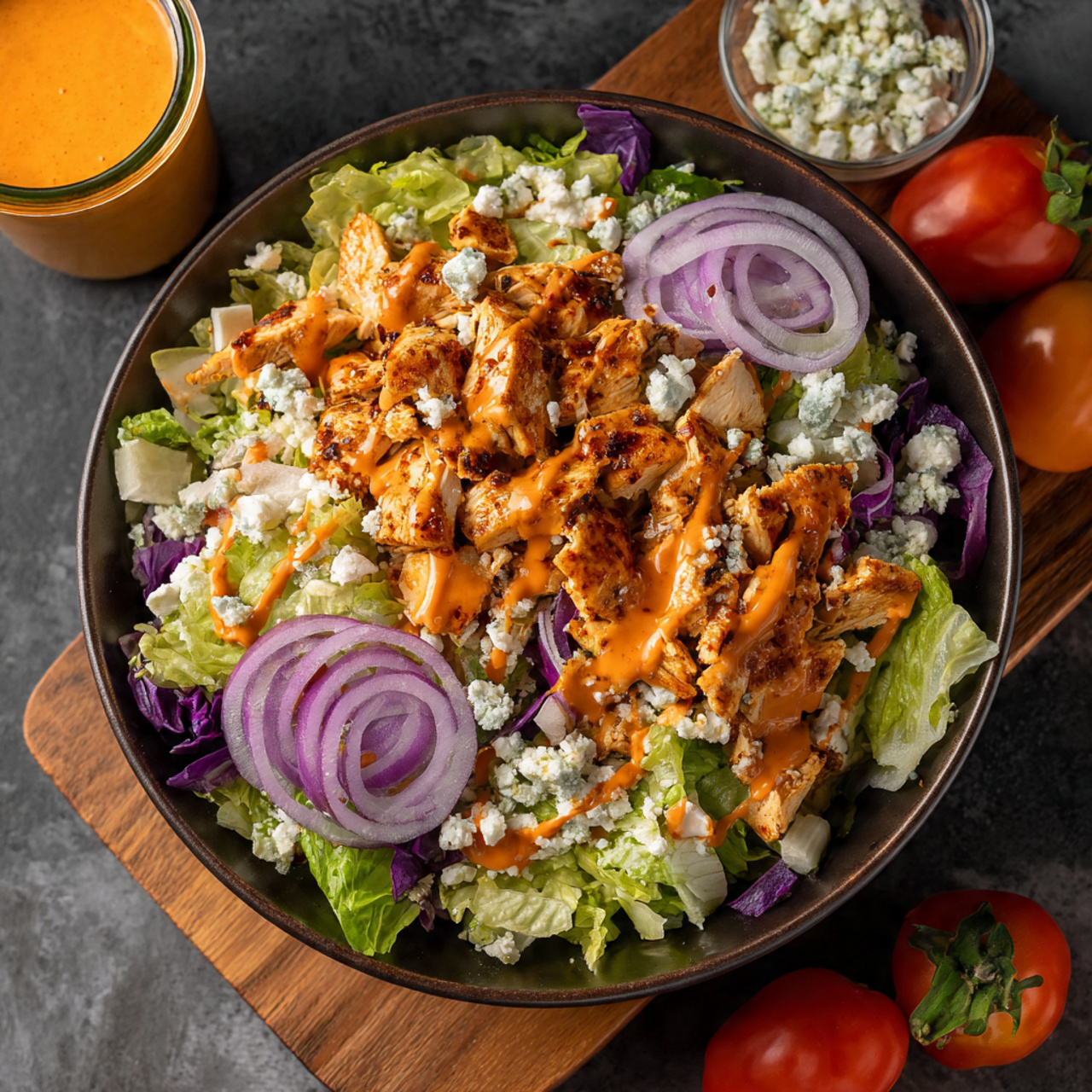 an attractive image of buffalo chicken salad 1