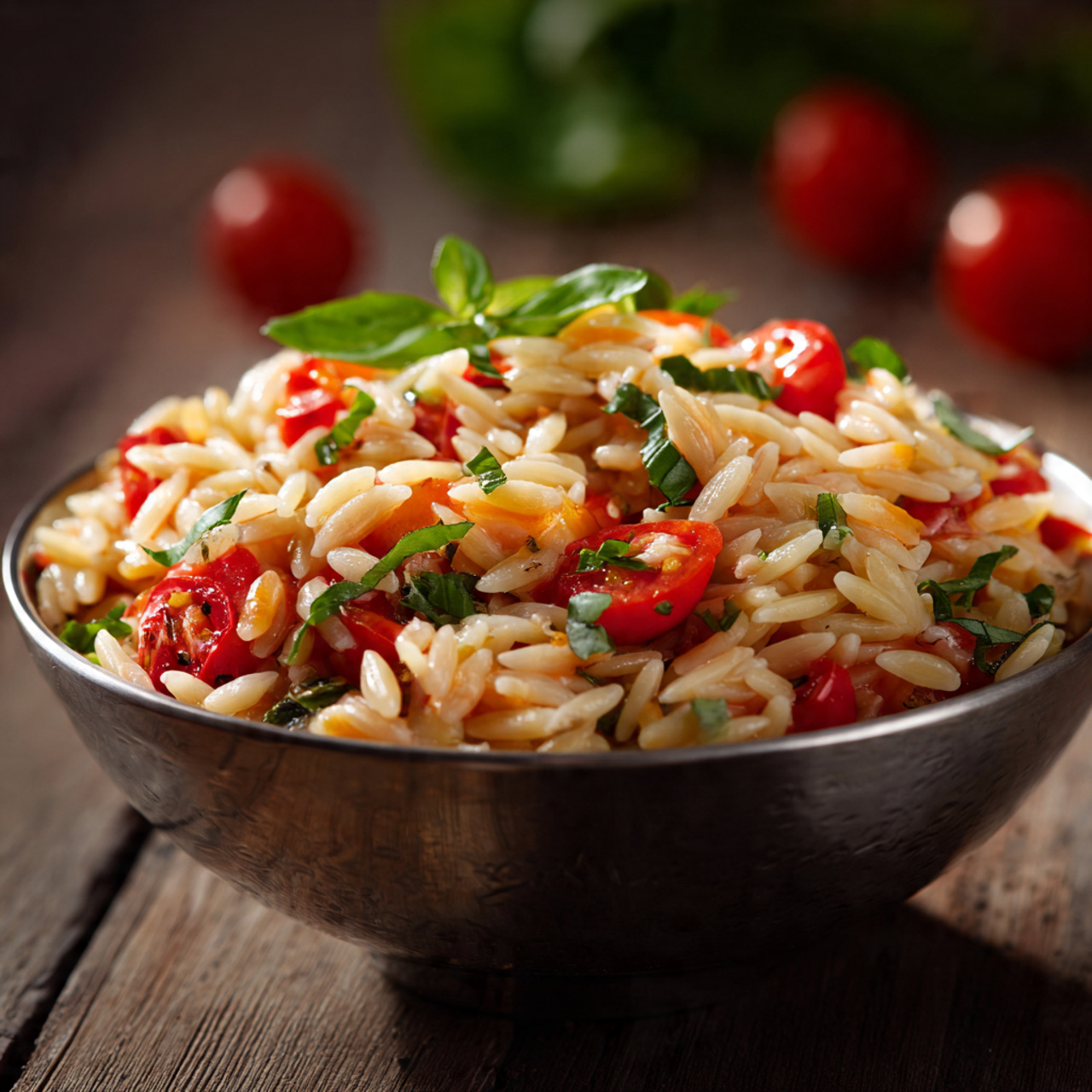 an attractive image of orzo pasta salad 1