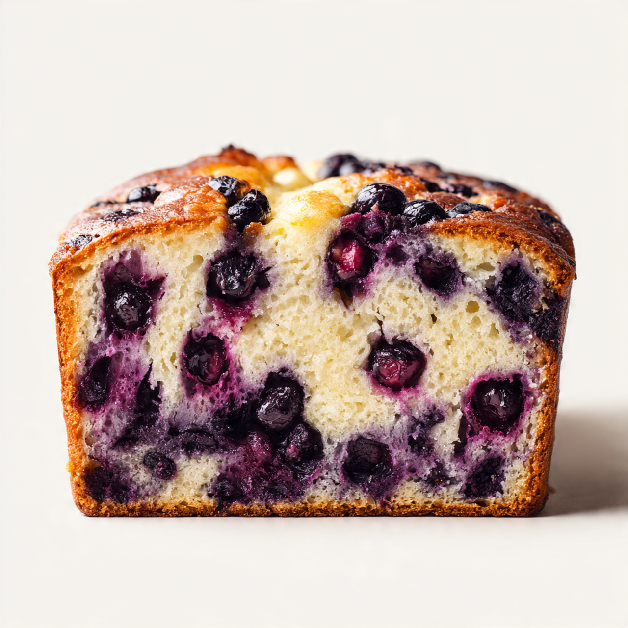 blueberry bread with white background 1