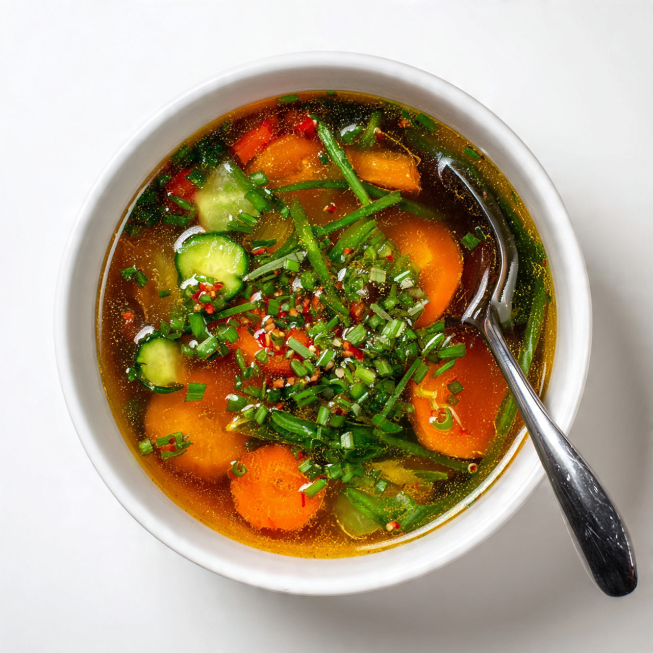 high protein soup with white backgrond 1