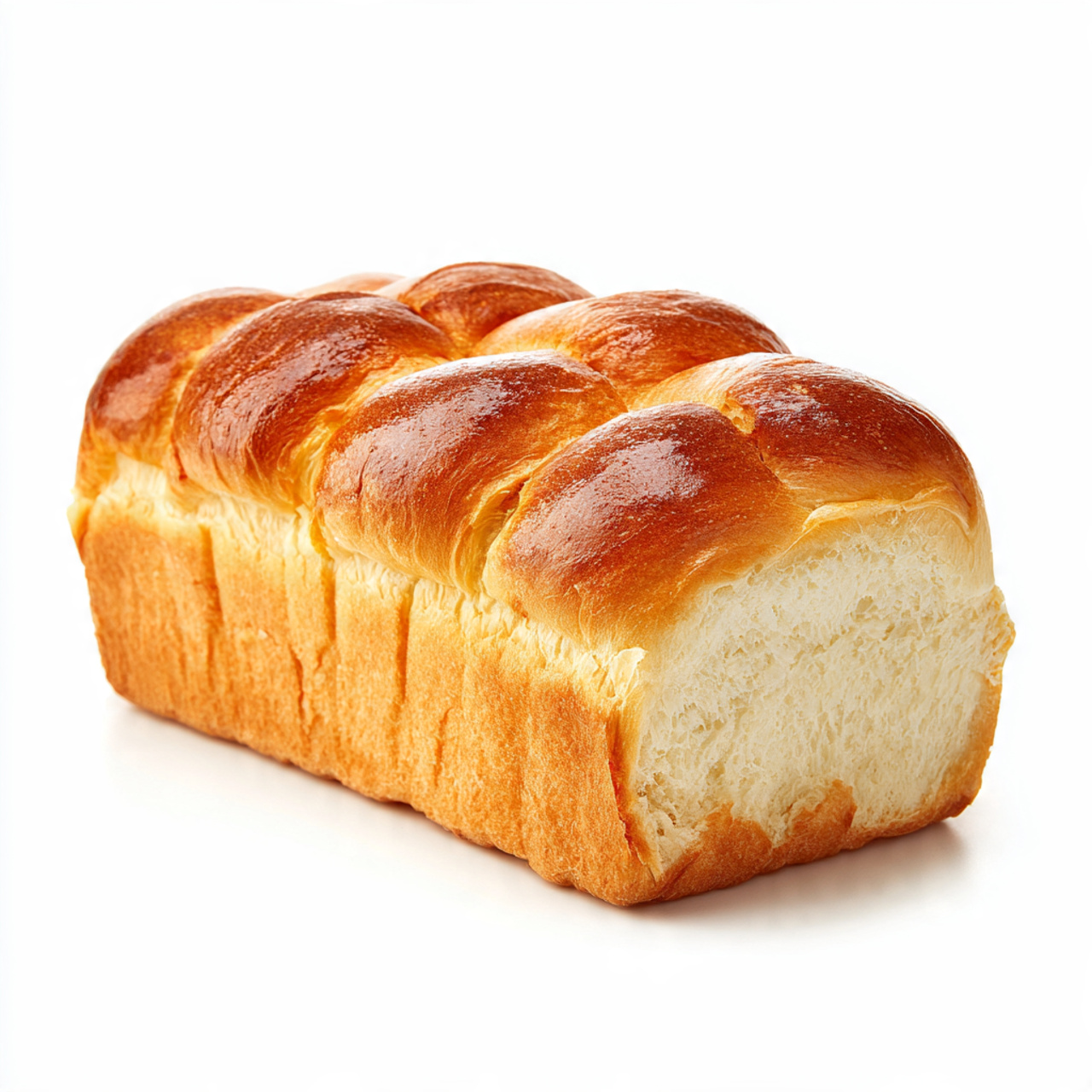 milk bread with white background 1