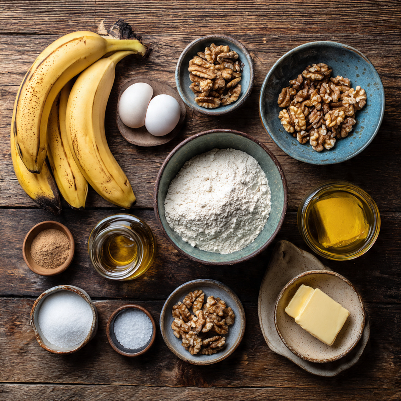 overhead bright natural light food photography of