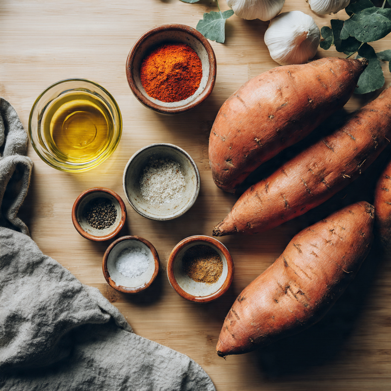 overhead pinterest style food photography of fresh