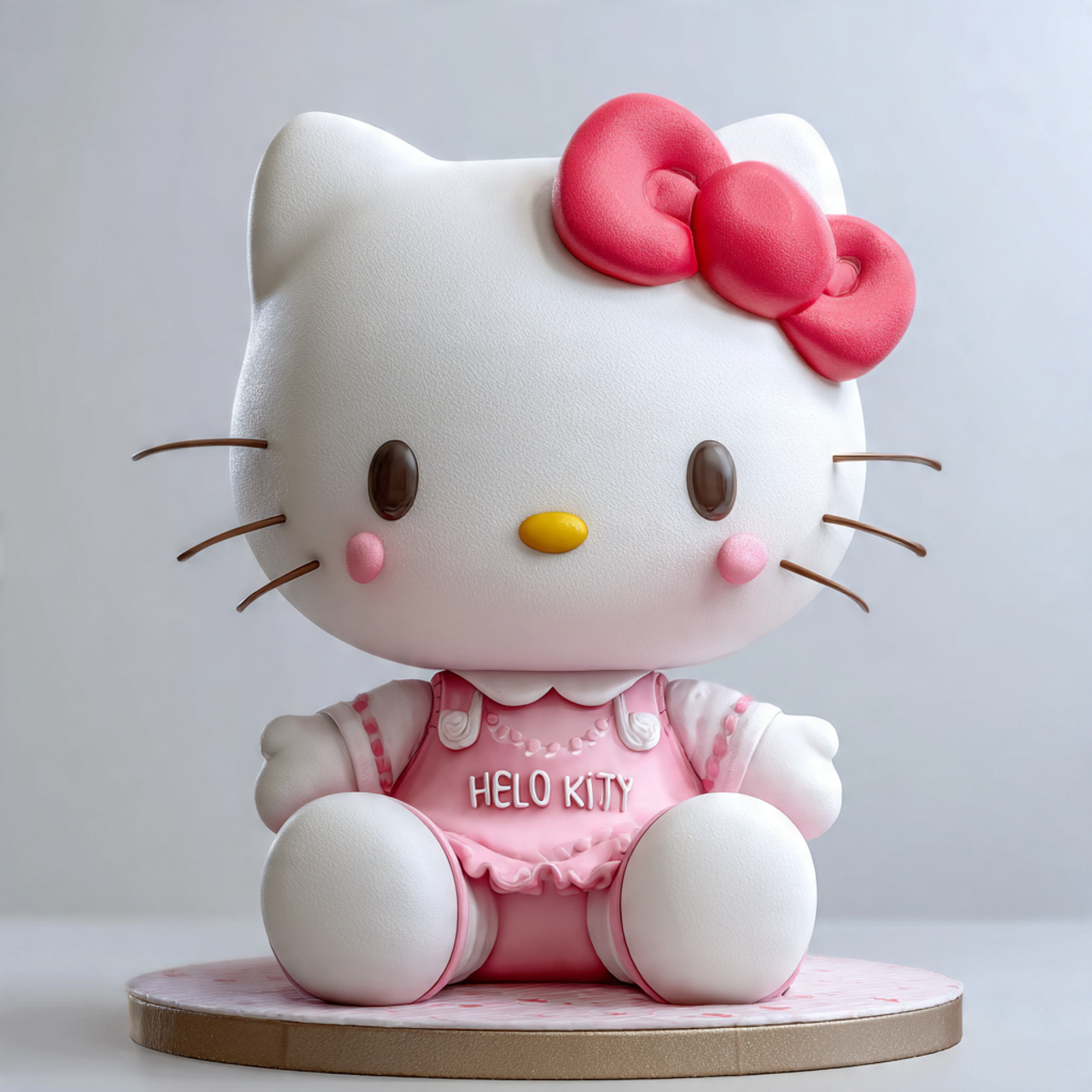 realistic image of hello kitty cake
