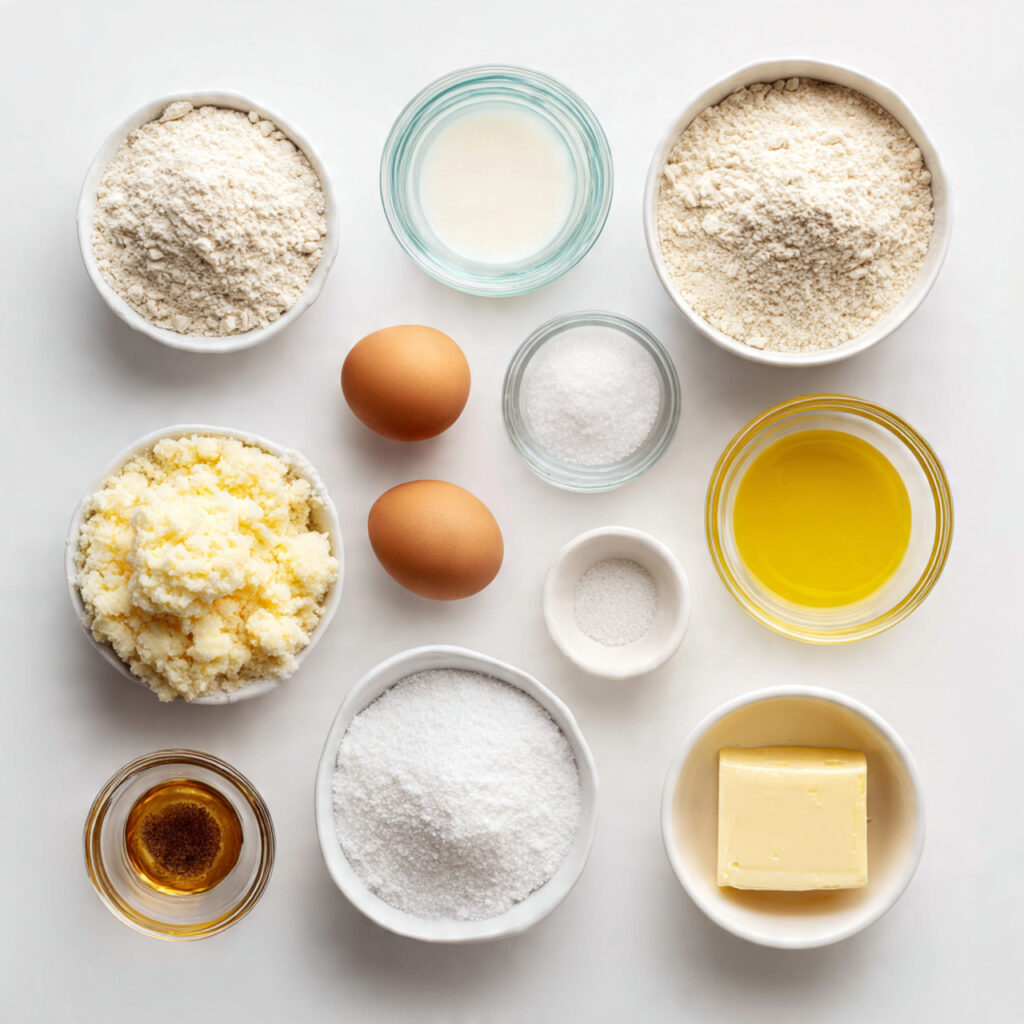 Sandwich Bread 2 clean flat lay of sandwich bread ingredients arran